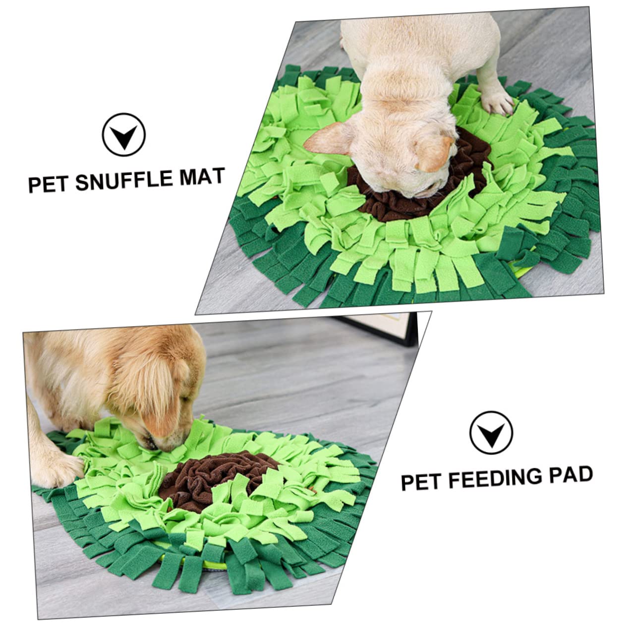 Tappetino Olfattivo per Cani in Pile Verde, 1 Pezzo