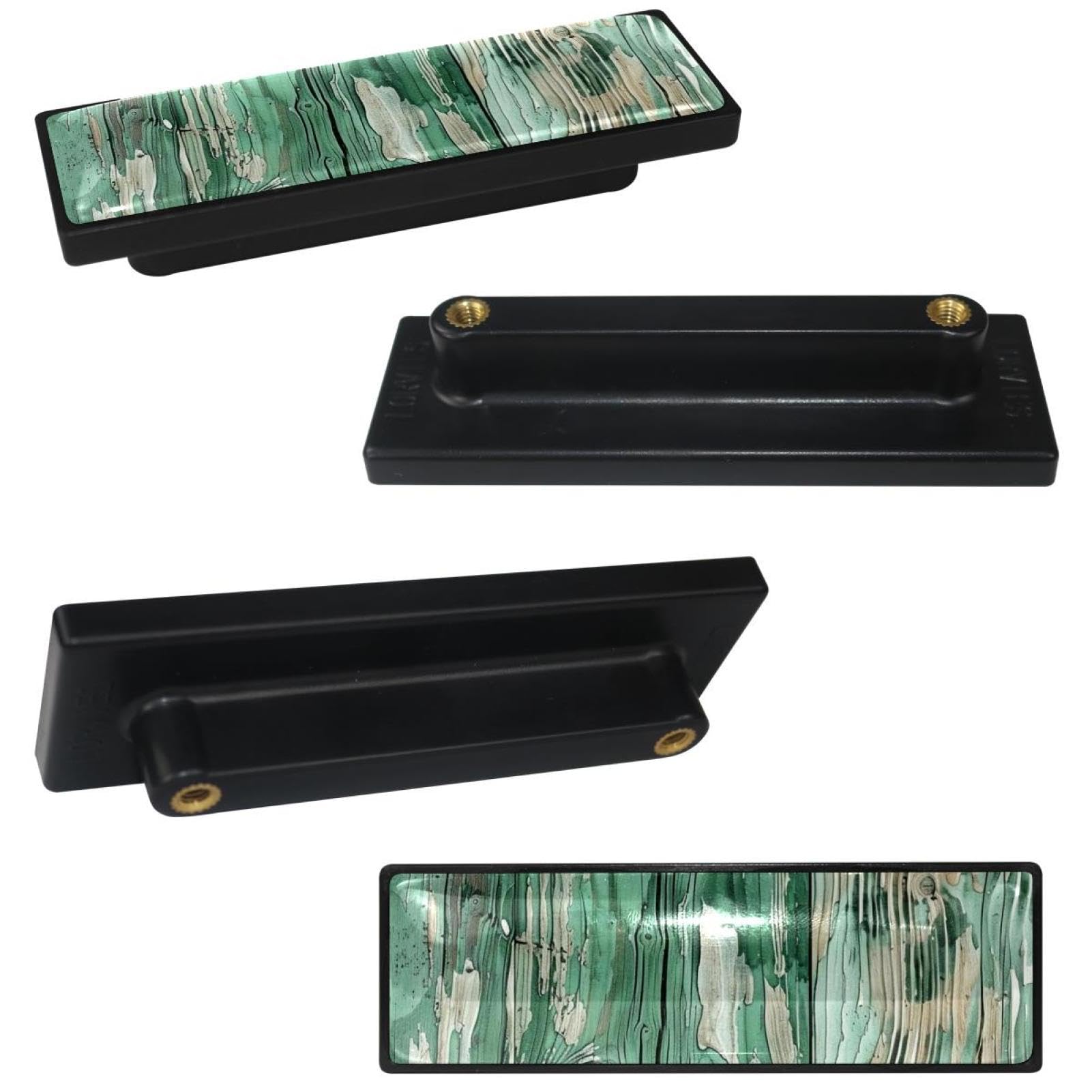 4 Pack 3.6inch Length Black Kitchen Cabinet Knobs Stainless Steel Drawer Knobs Bedroom Dresser Knobs for Men Women Girls, Nursery Knobs