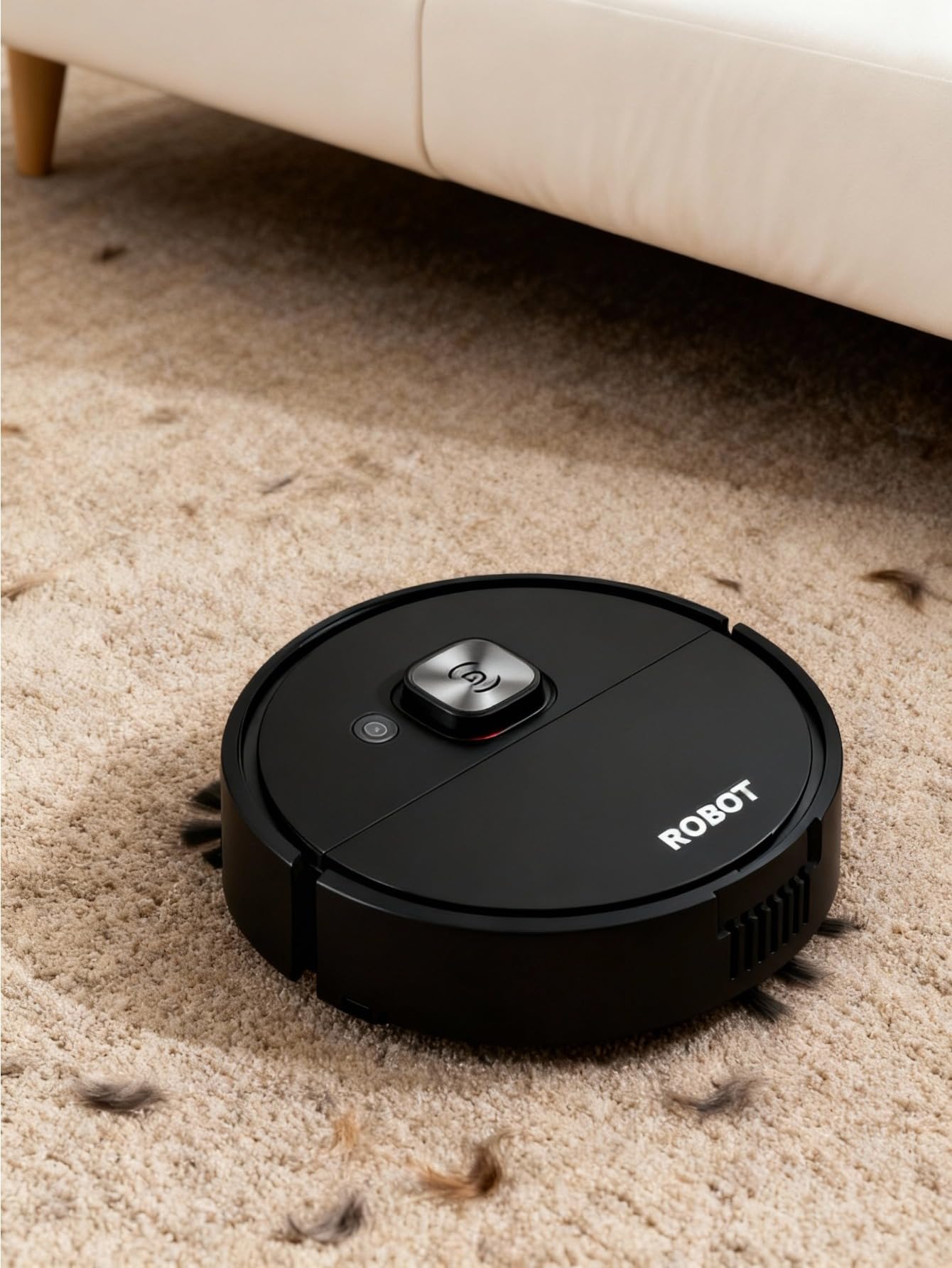 Mini Automatic Robot Sweeper Smart Design for Tile Hardwood and Home Surfaces