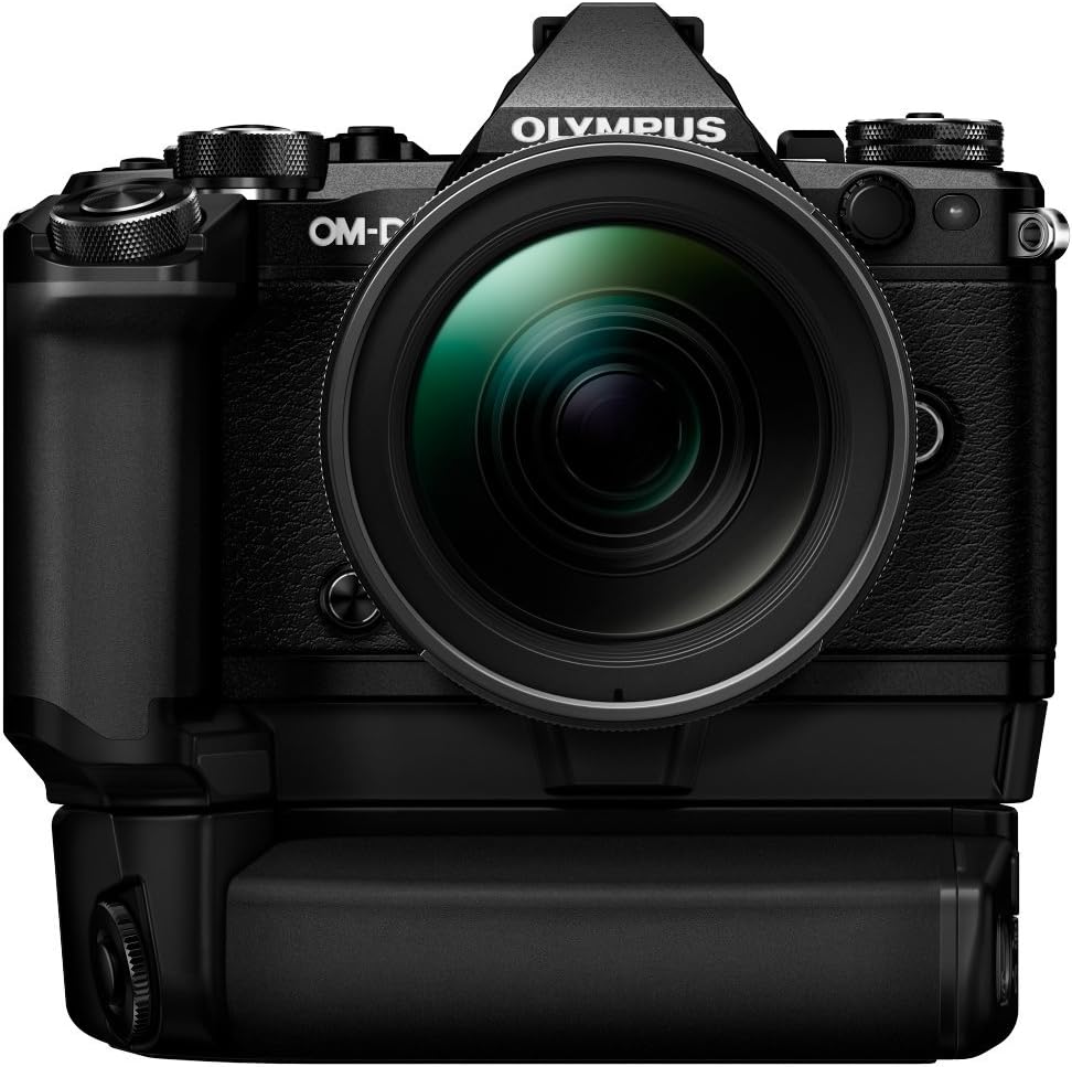 Olympus OM-D E-M5 Mark II Kit, Micro Four Thirds System Camera (16.1 MP, 5-Axis Image Stabilisation, Electronic Viewfinder) + M.Zuiko 12-40 mm PRO Universal Zoom + Power Battery, Black