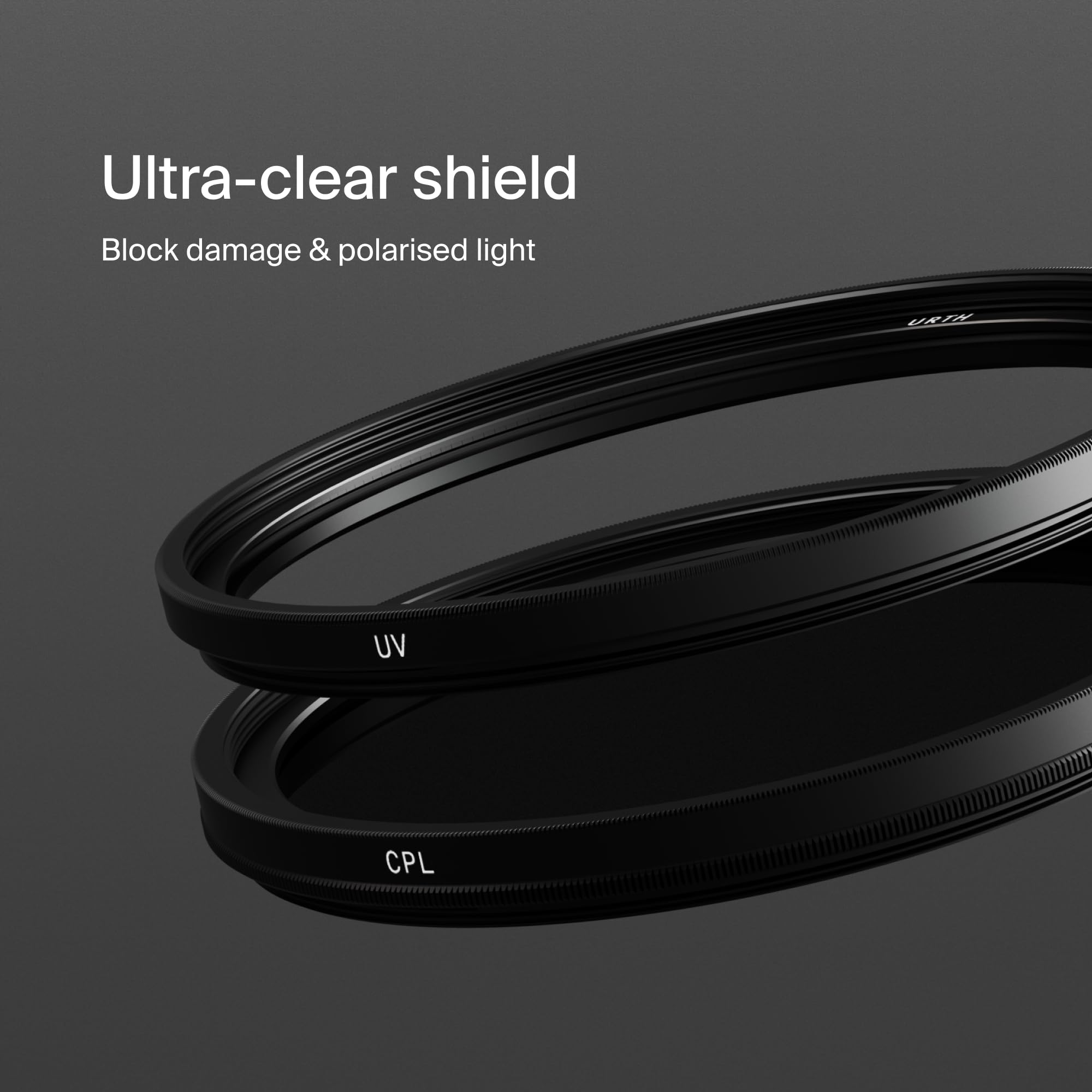Urth 77 mm 2-in-1 UV + Zirkularer Polfilter (CPL) Filter Kit (Plus) — 30-lagig nanobeschichtetes optisches Glas, ultraflache Kamerafilter mit 2 Kappen