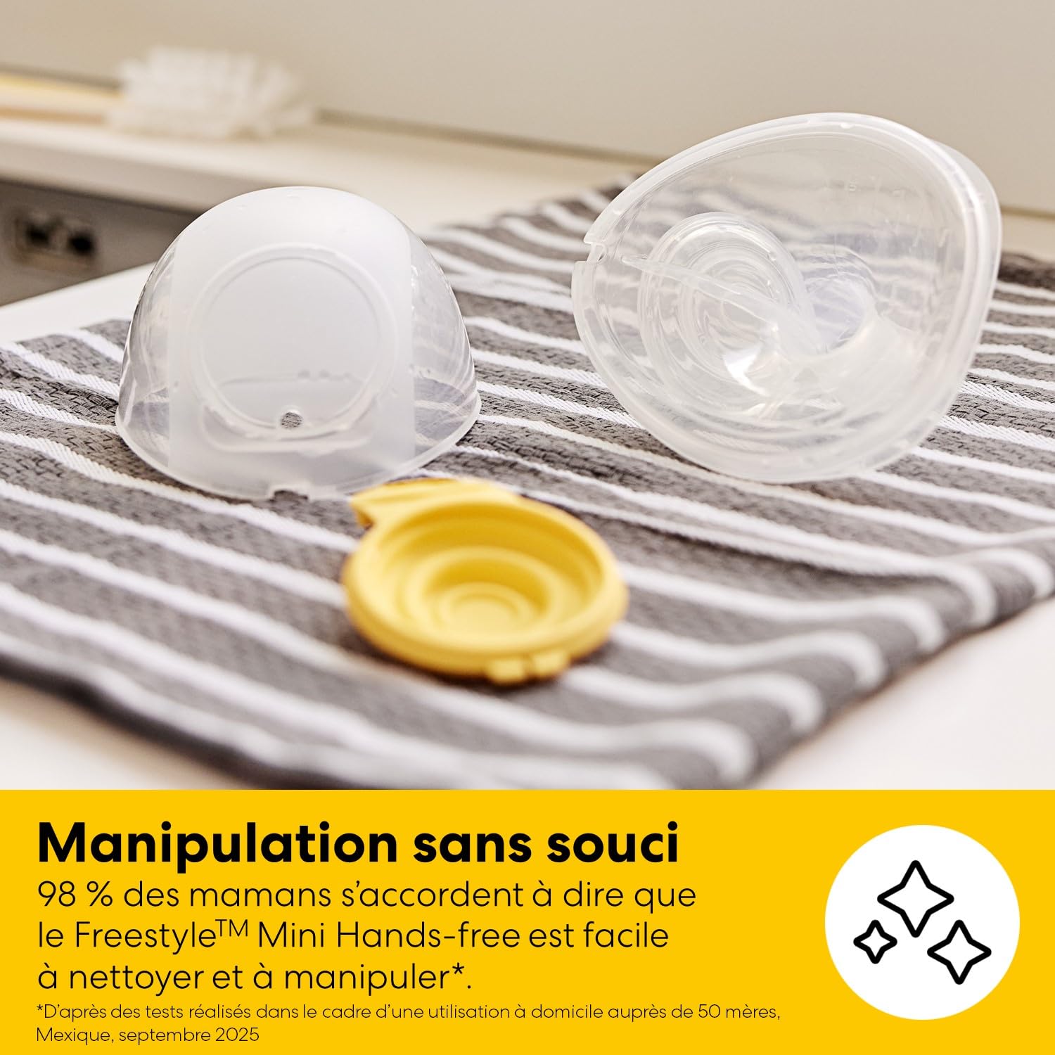 Medela Tire-lait double électrique Freestyle Mini Hands-Free avec collecteurs mains libres et batterie rechargeable