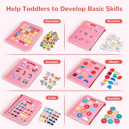 Miniatura 3 de SYHLN Montessori - Juguetes de mesa para niñas de un año, regalos de cumpleaños, actividades educativas de aprendizaje preescolar, juguetes