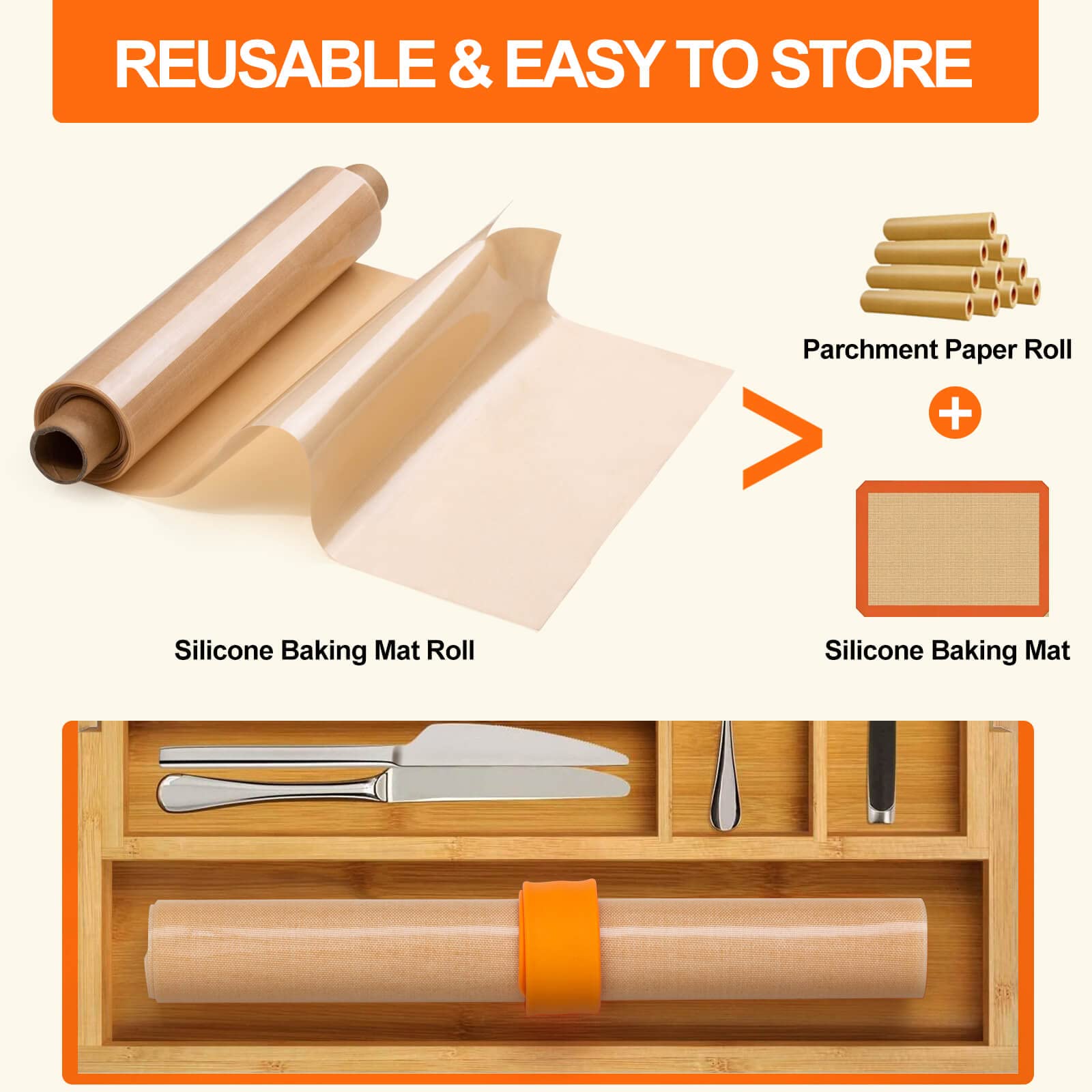 silikon backmatte rolle