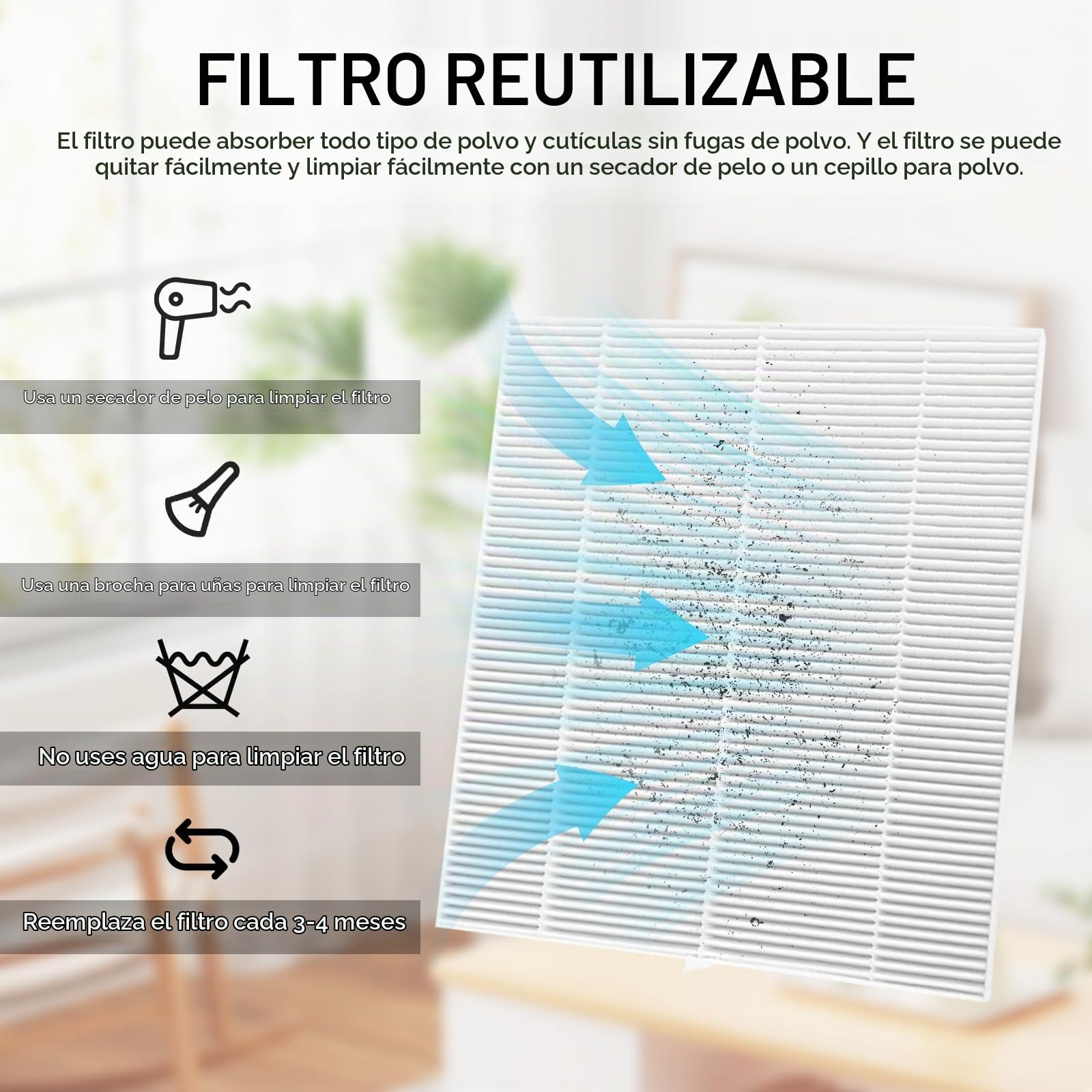 Aspirador Uñas, Aspiradora de Uñas de 3600 RPM con 2 Filtro 10 Filtros de Algodón y 1 Cepillo Colector de Polvo Blanco con Ajuste de Cinco Niveles y Pantalla LED para Salón de Uñas y Hogar