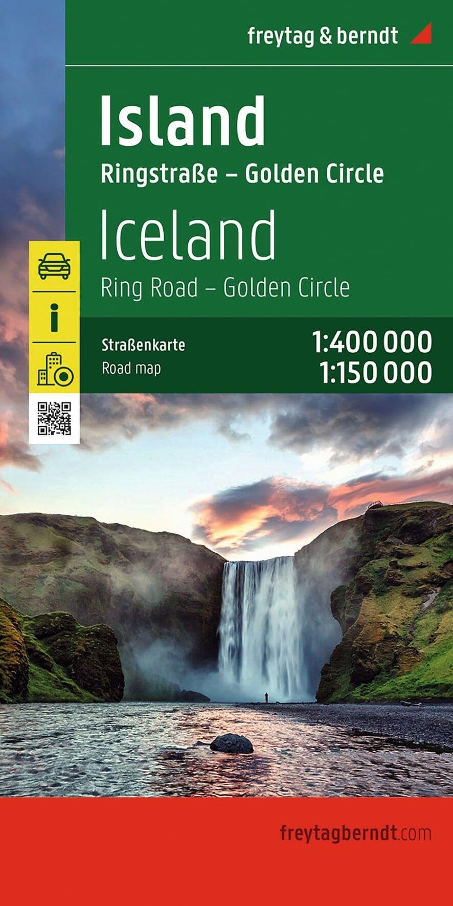 Iceland Road Map 1:400 000 by  Freytag-Berndt - 9783707923759