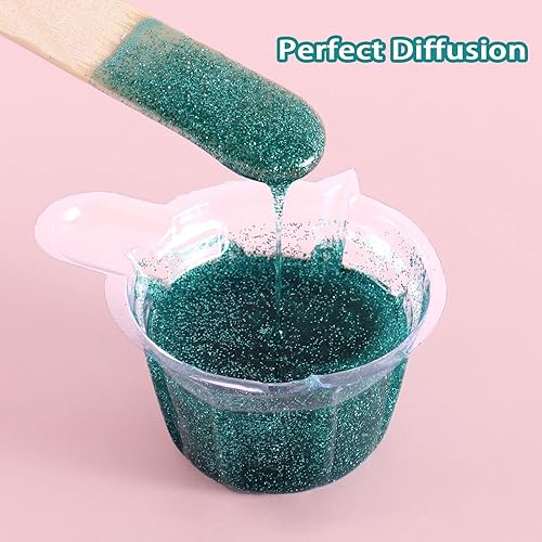 Miniatura 5 de Renfio Polvo de purpurina ultrafina con purpurina de resina metálica, 2.11 oz (60 g), copos de PET para manualidades, lentejuelas de 1128 pulgadas,