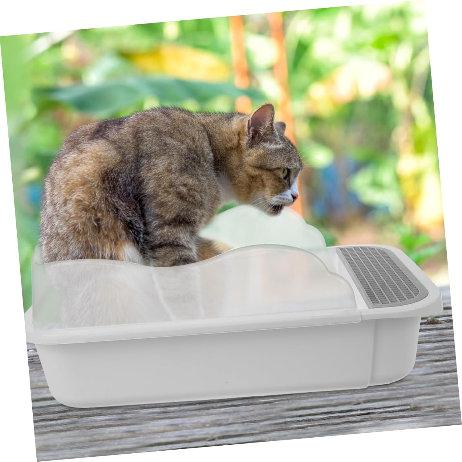 Cat Litter Box Enclosure Cat Supply Open Type Litter Box Pet Toilet Kitten Pan Splashing