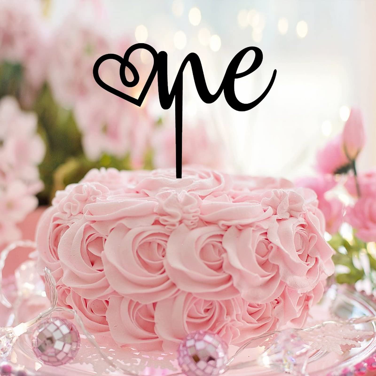 Confezione Da 21 Decorazioni Per Torte 'We Love You' – Tema Baby Shower Rosa E Blu – Topper Per Cupcake Non Commestibili