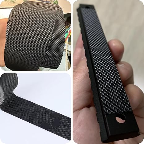 Rubber Grip Tape (1 x 18 ft), Non-Abrasive Waterproof & Anti-Slip Cushion Pad, Enhances Friction at Contact Points for Safer Handles or Contact Surfaces