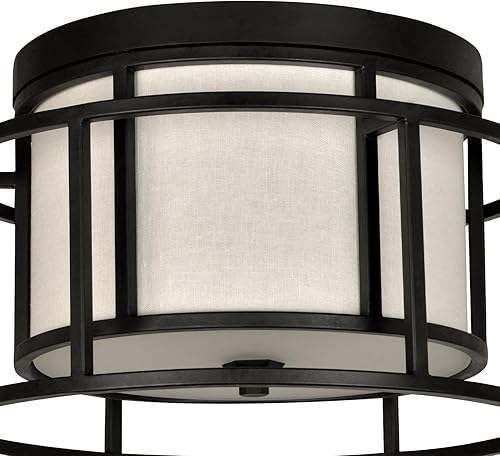 Miniatura 4 de Diseñador Brian Patrick Flynn's Hulton 2 Light Matte Black Hulton - Soporte de techo