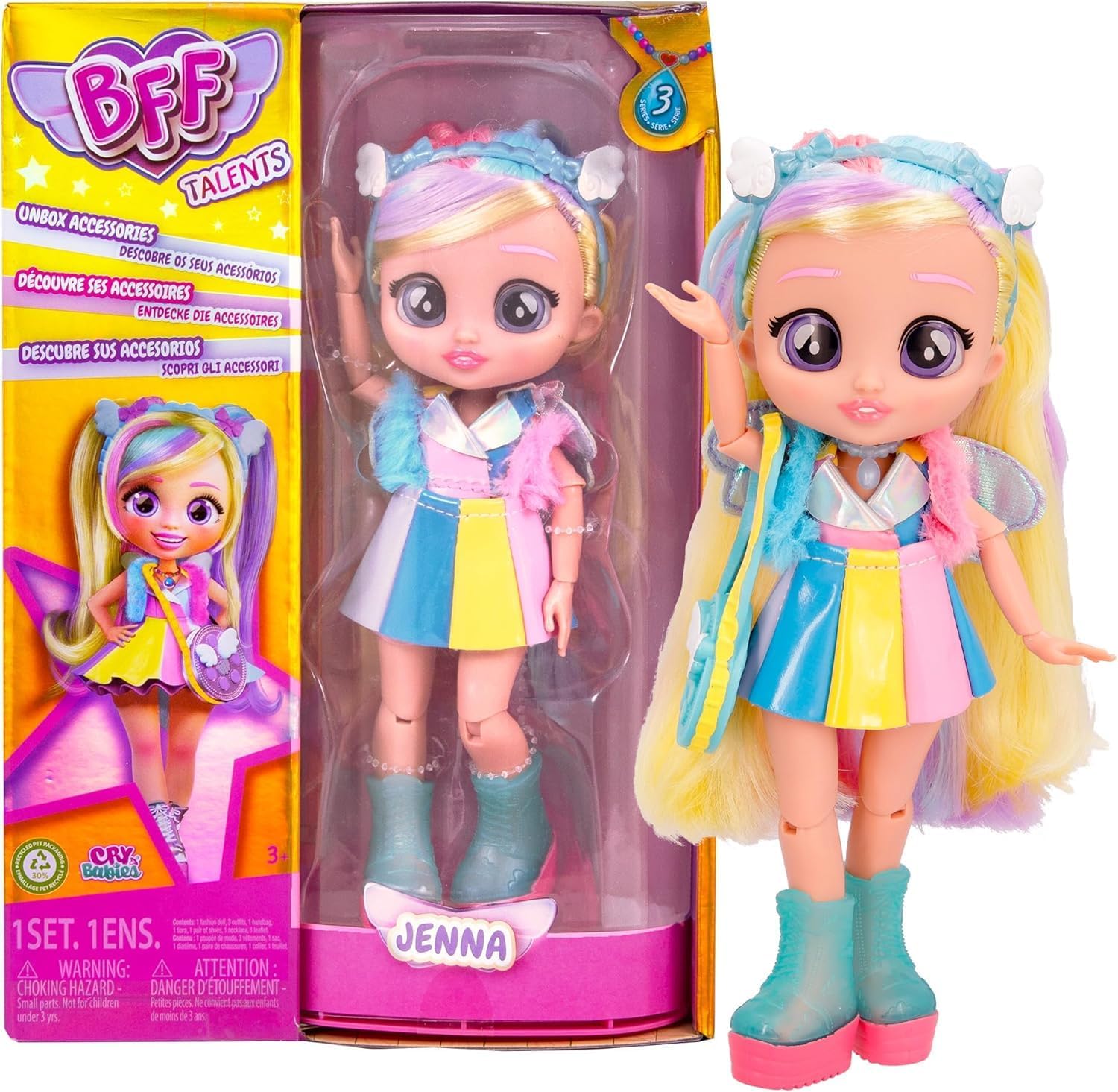 Toy Garrage BFF Wave 3 Jenna Doll for Girls with 9+ Surprises | Big Doll for Girls Age 3+|Doll House Set for Girl| Princess Toys for Kids-image-22