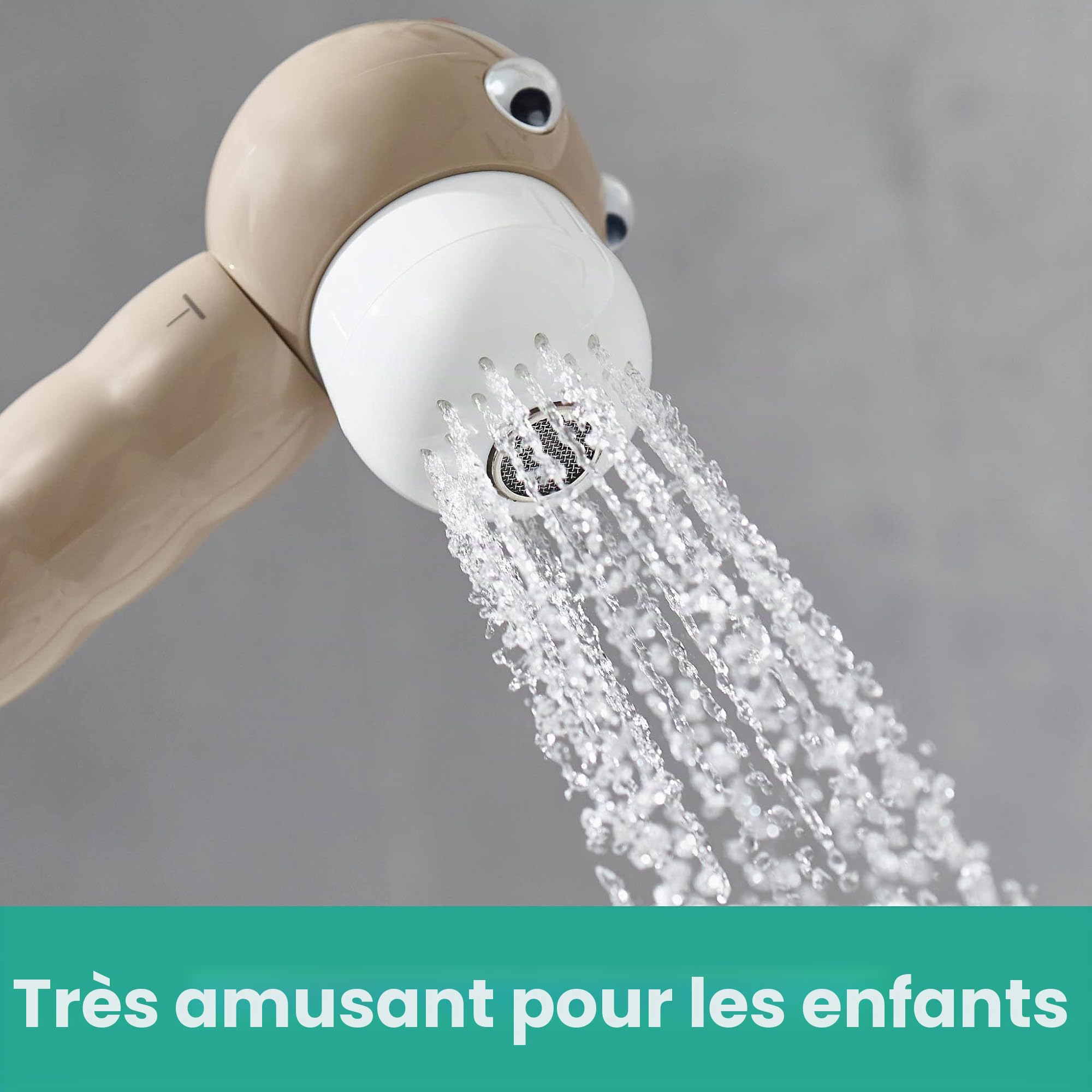 hansgrohe douchette à main pour enfants Jocolino, pommeau de douche avec 2 jets, lion, 28760210