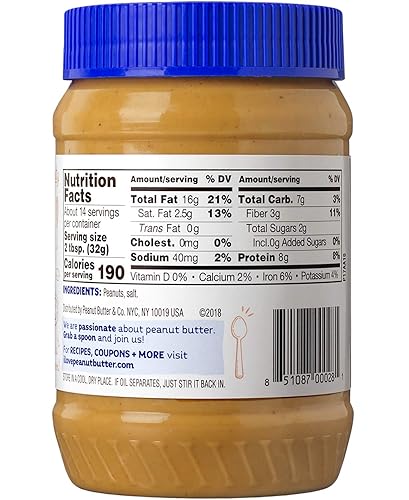 Miniatura 2 de Mantequilla de cacahuete crujiente de estilo antiguo sin OMG sin gluten vegano sin azúcar añadido 16 onzas paquete de 1