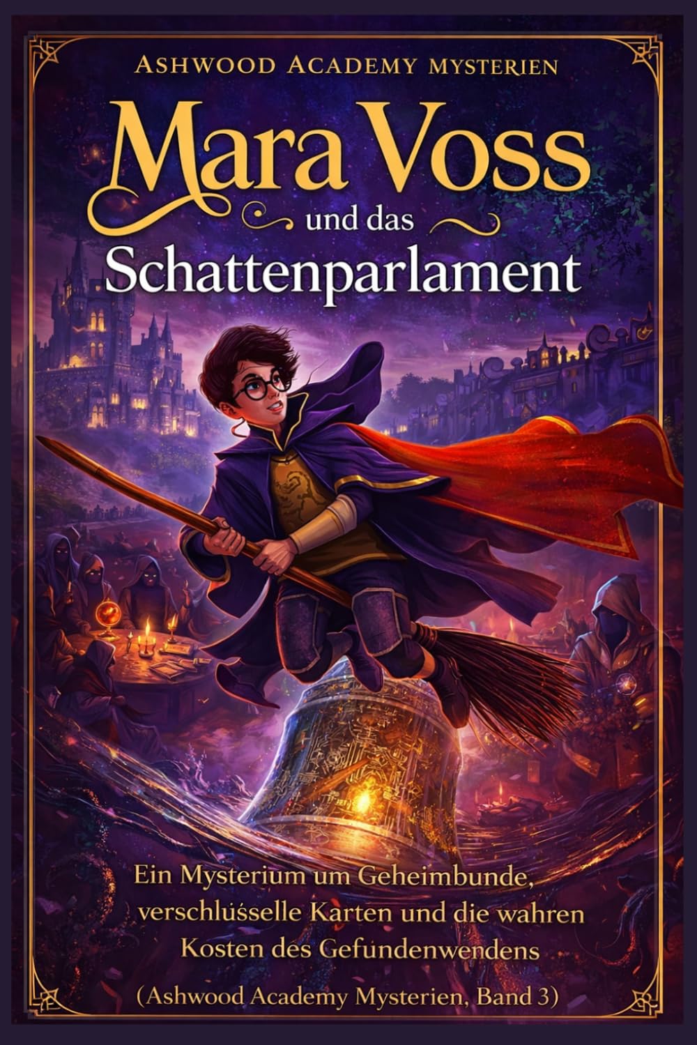 Mara Voss und das Schattenparlament: Ein Mysterium um Geheimbünde, verschlüsselte Karten und die wahren Kosten des Gefundenwerdens (Ashwood Academy Mysterien, Band 3)