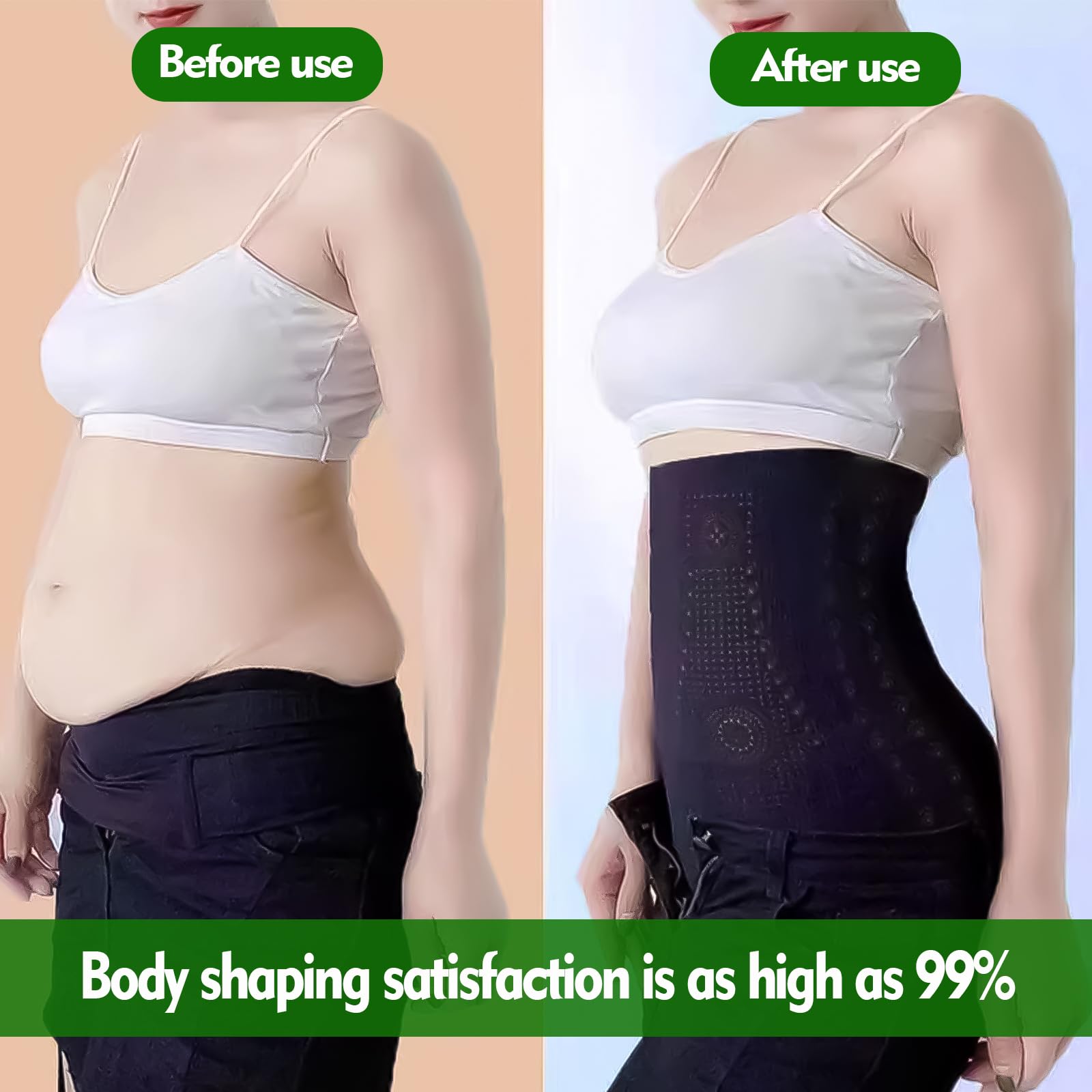 Bielizna wyszczuplająca brzuch, majtki po push-up, majtki wyszczuplające brzuch, miękkie i wygodne, z wysokim stanem, bielizna modelująca sylwetkę, czarne, M