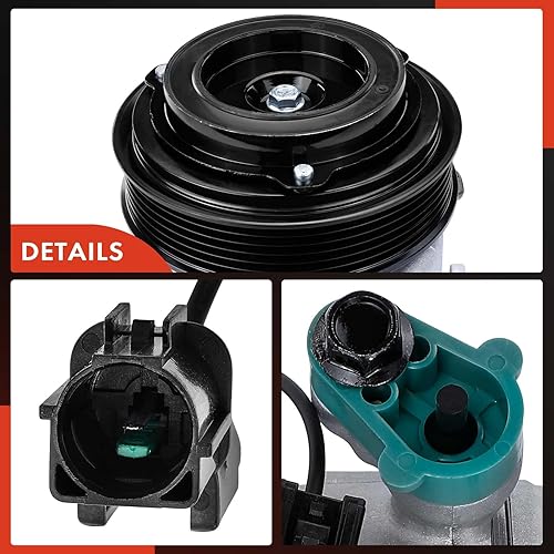 Miniatura 8 de A-Premium Reemplazo del compresor de CA para Kia Forte 2014-2018 Forte5 Hyundai Elantra Gt, sin ATC, 6PK, 115MM