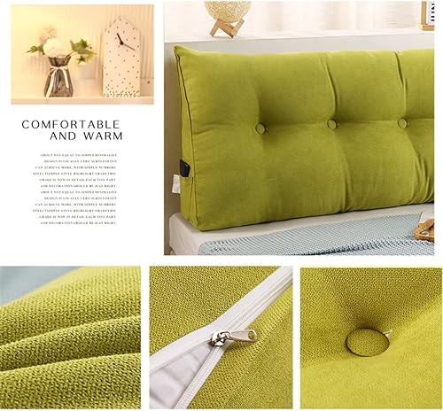 Miniatura 2 de Almohada triangular para cabecero, cojín triangular de color sólido, almohada de cuña de soporte de posicionamiento grande para sofá cama con funda