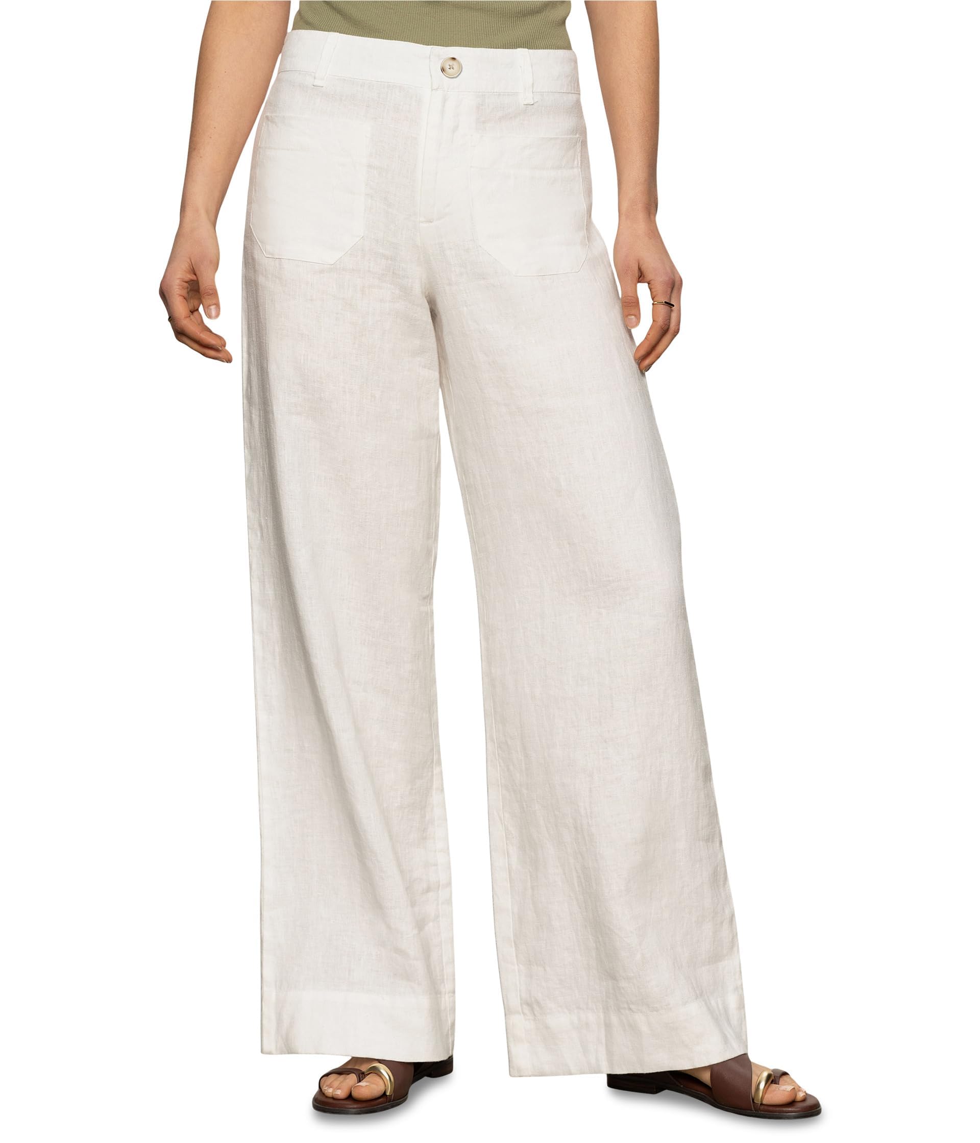Sanctuary Womens The Linen Marine Wide Leg