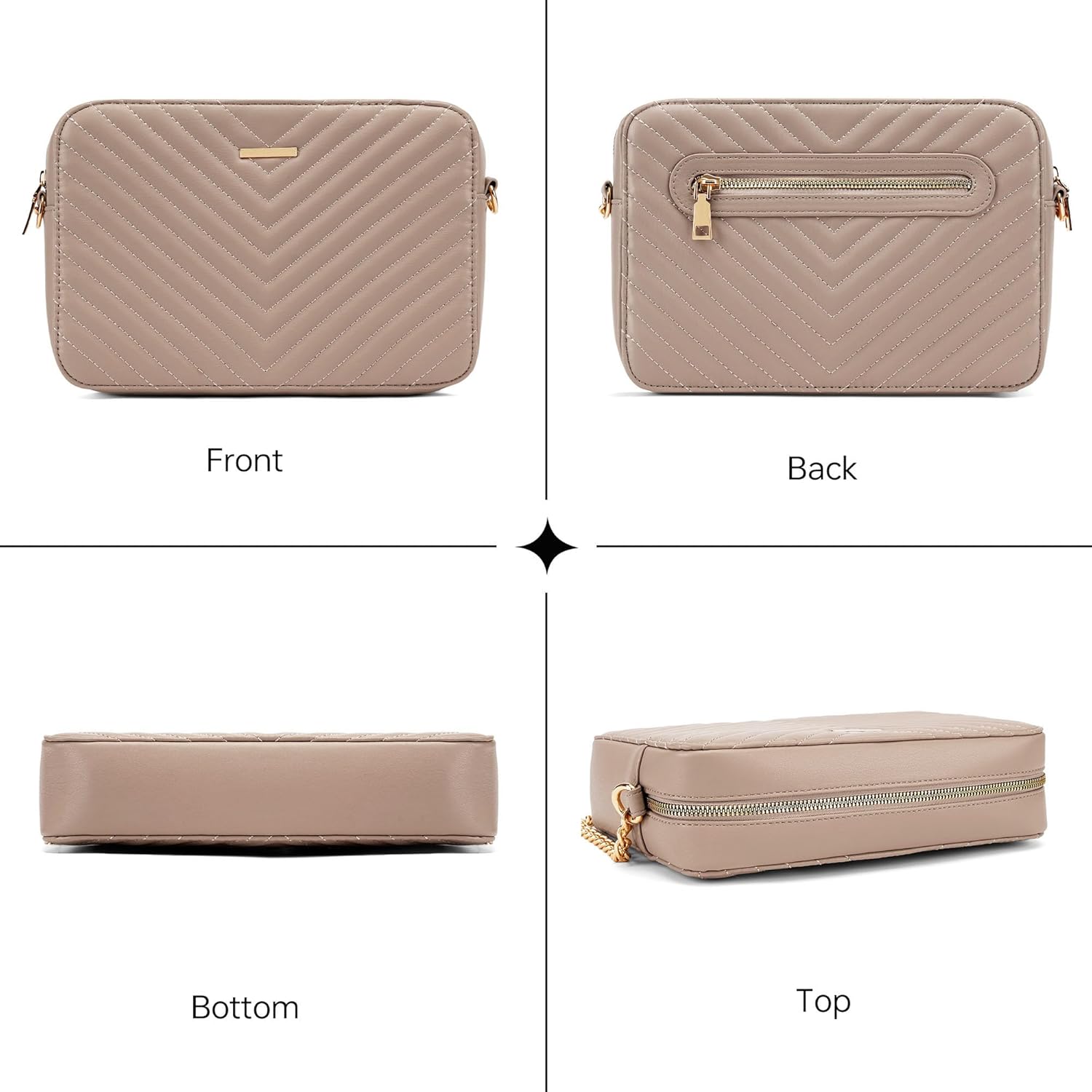 Crossbody Purses for Women Designer Crossbody bags Small Shoulder Bags with Chain Strap Quilted Purses