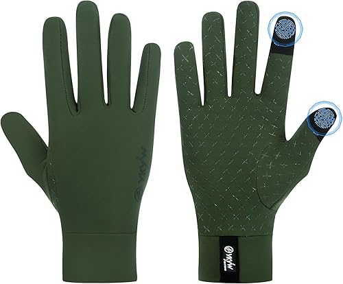 YKYWBIKE Guantes de ciclismo de invierno para hombres y mujeres, guantes de bicicleta acolchados para pantalla táctil, resistentes al agua,
