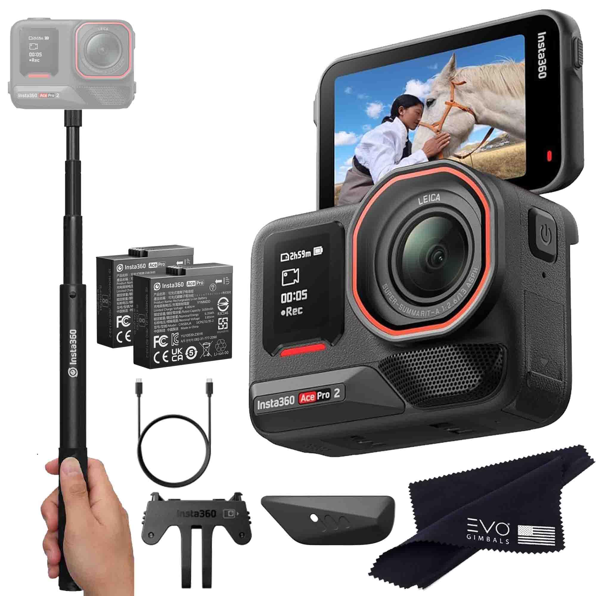 Amazon.com : Insta360 Ace Pro 2 Basic Bundle- 8K Waterproof Action