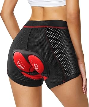 Hochwertige Damen XXL Fahrradunterhose mit breitem Polster für mollige Damen mit einer hohen Taille und einem elastischen und breiten Bund sowie mit sehr flachen Nähten.