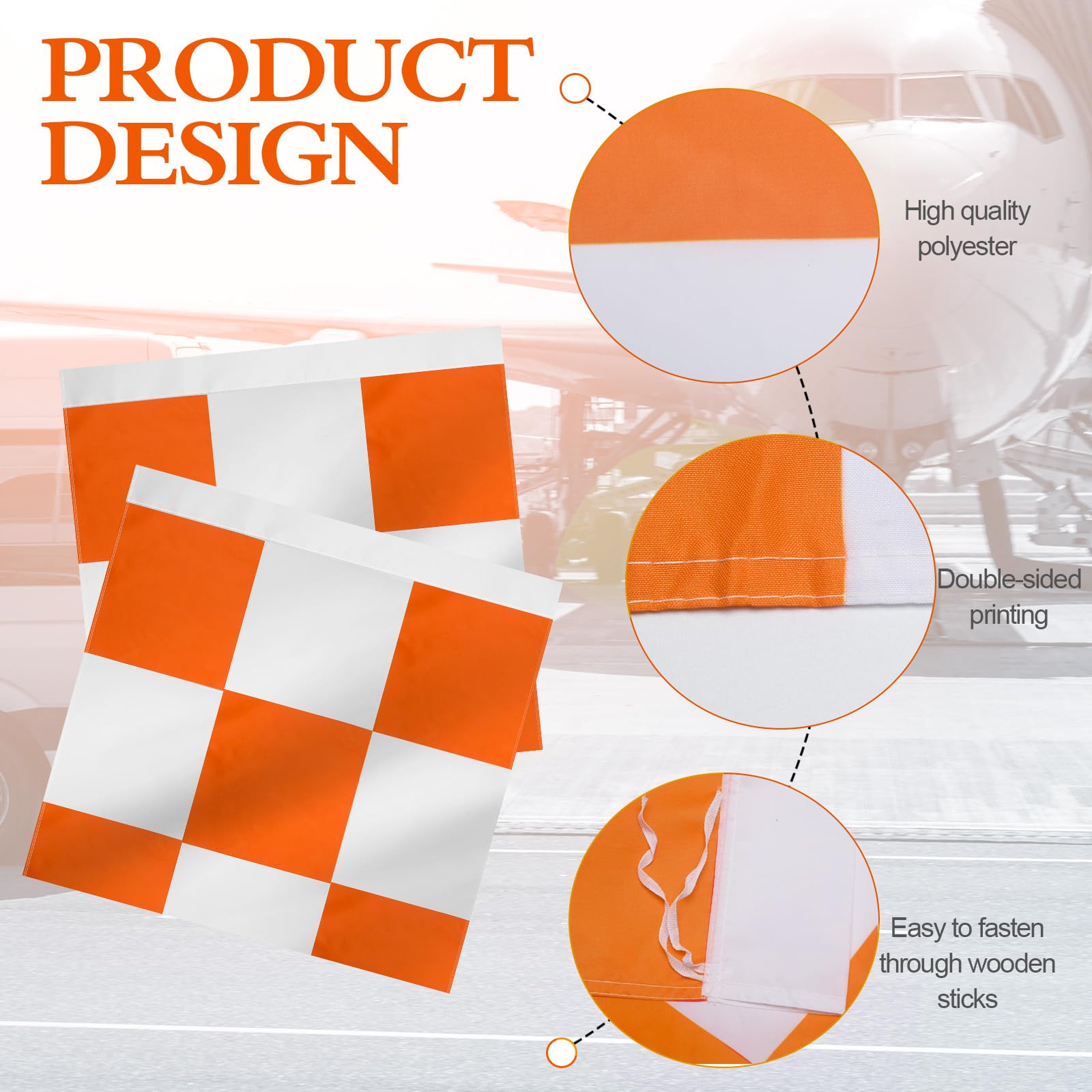 Amazon.com: Riakrum 1 Pack Heavy Duty Airport Flag 30 x 30 Inch