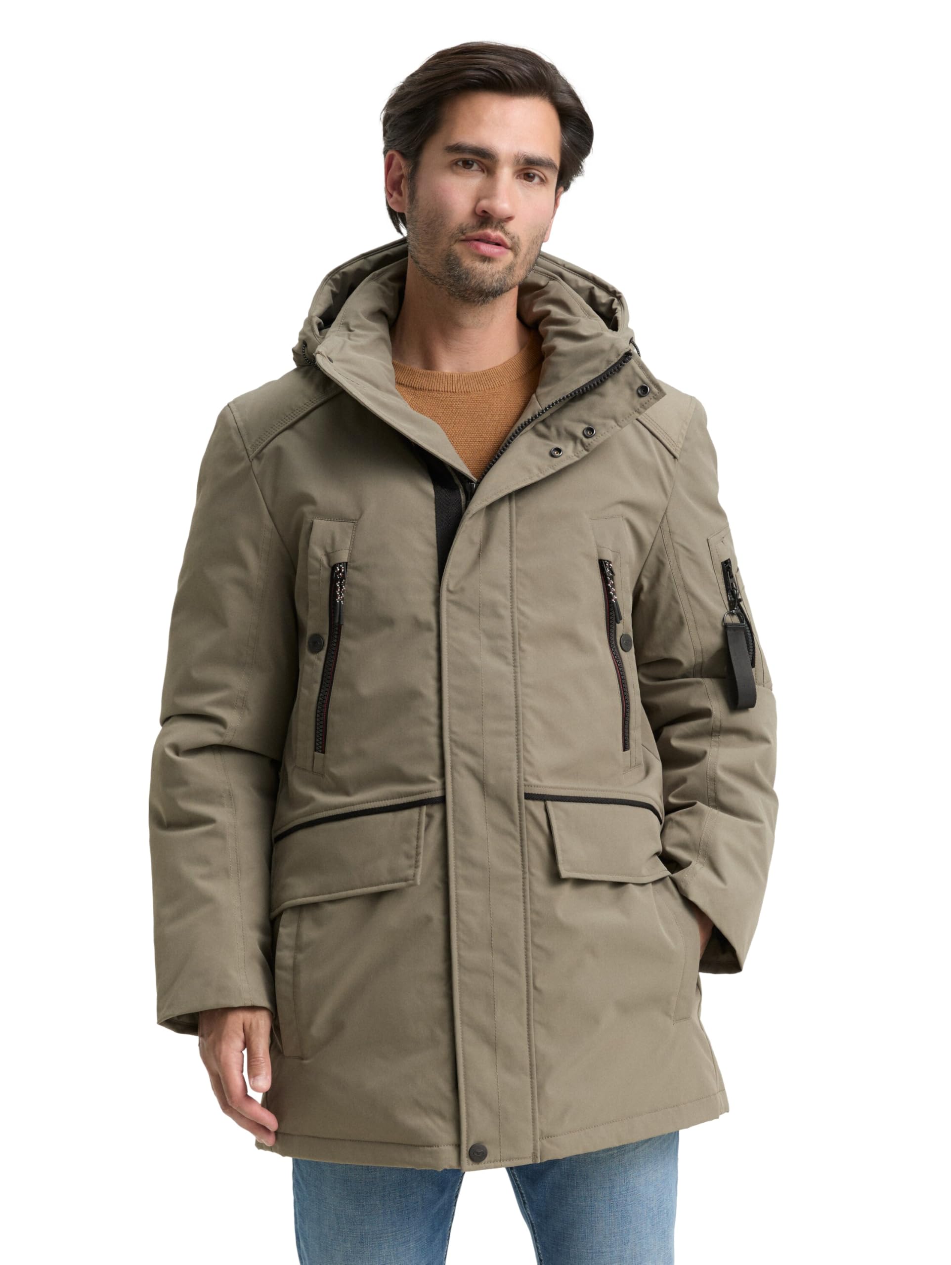 TOM TAILOR Herren 1047040 Arctic Parka mit abnehmbarer Kapuze (1er Pack)