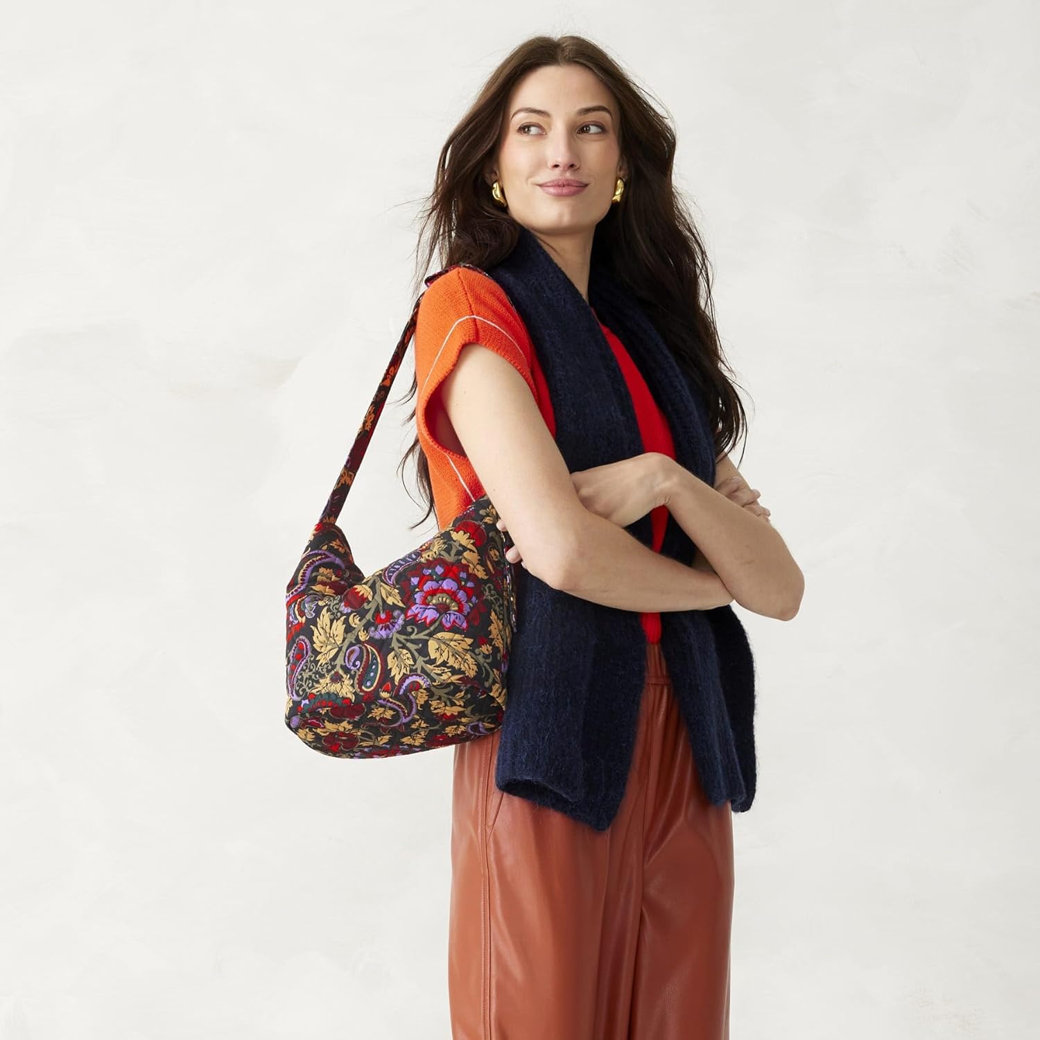 womens Premium Cotton Astoria Shoulder Bag - Image 4