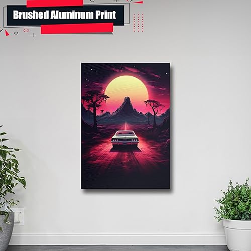 Miniatura 4 de Unique Synthwave Style Retro Art, 80s style art, framed poster print, guest room art, cool living room art, Wall Art, poster