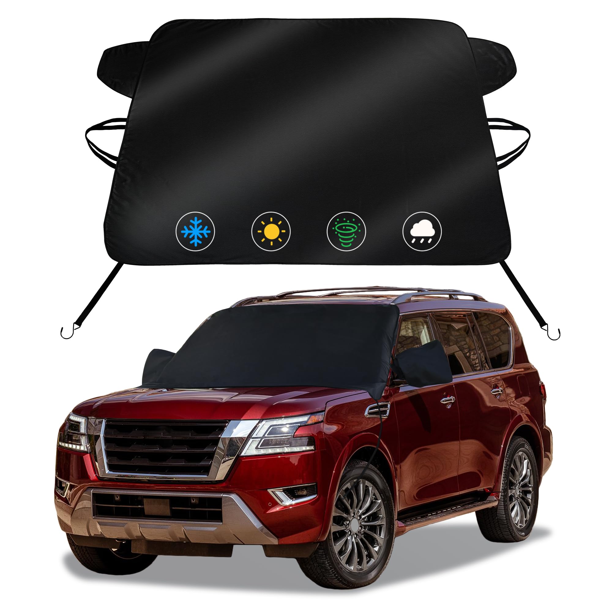 Windshield Cover for Ice &amp; Snow for Nissan Armada 2017-2023 2024
