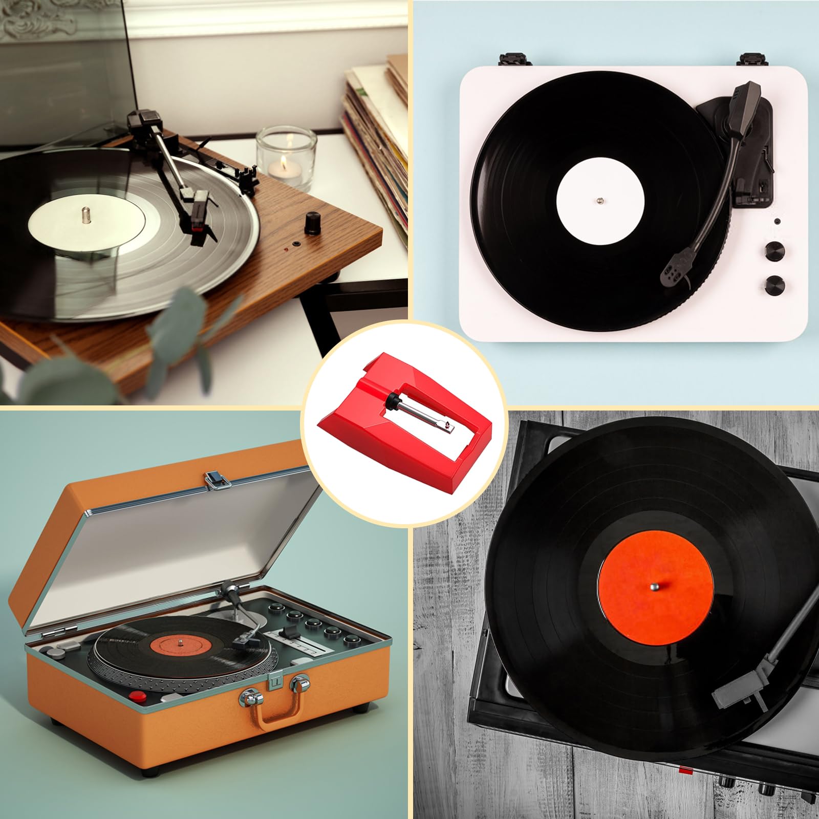 DZSEE Universal Record Player Needle Pack, Replacement Stylus for Turntables, Compatible with Vinyl LP Players, Phonographs - Image 6