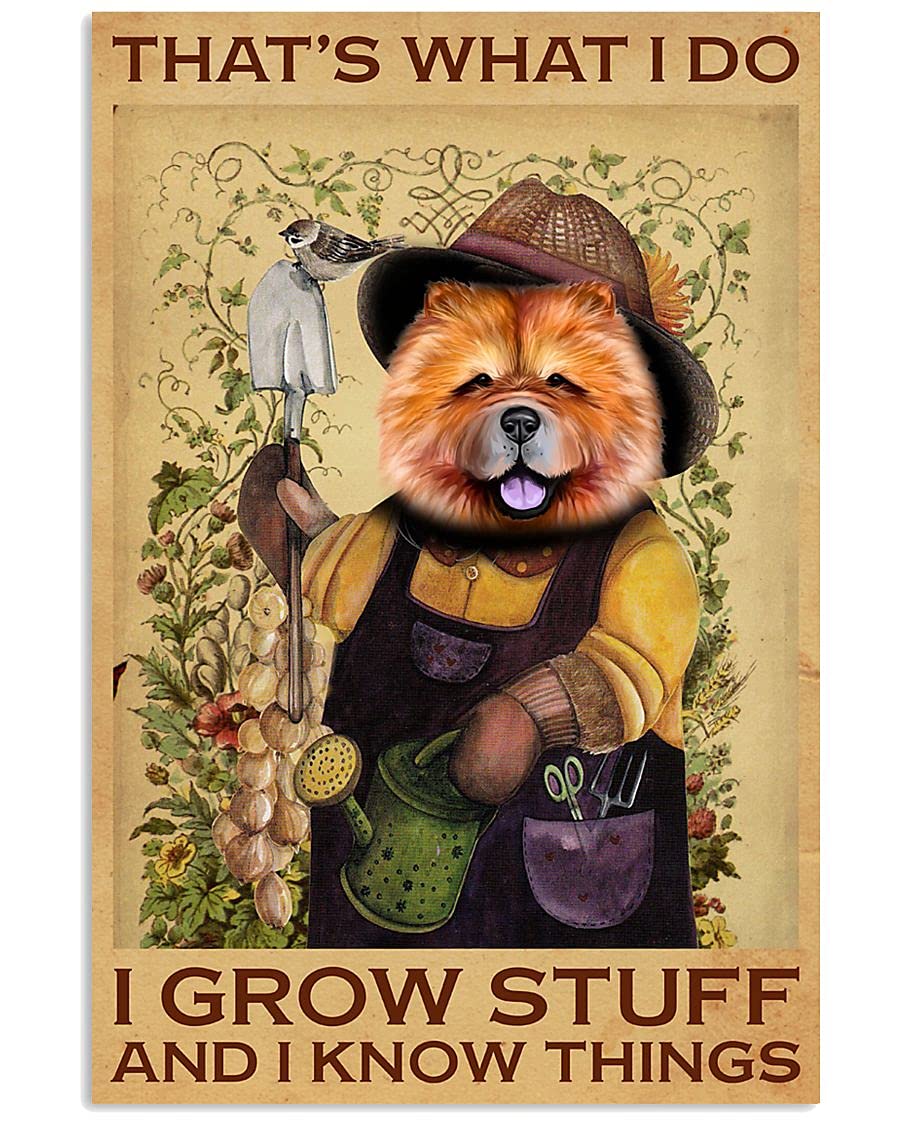 Vintage Metal Tin Signs Chow Chow Thats What I Do Desertcart