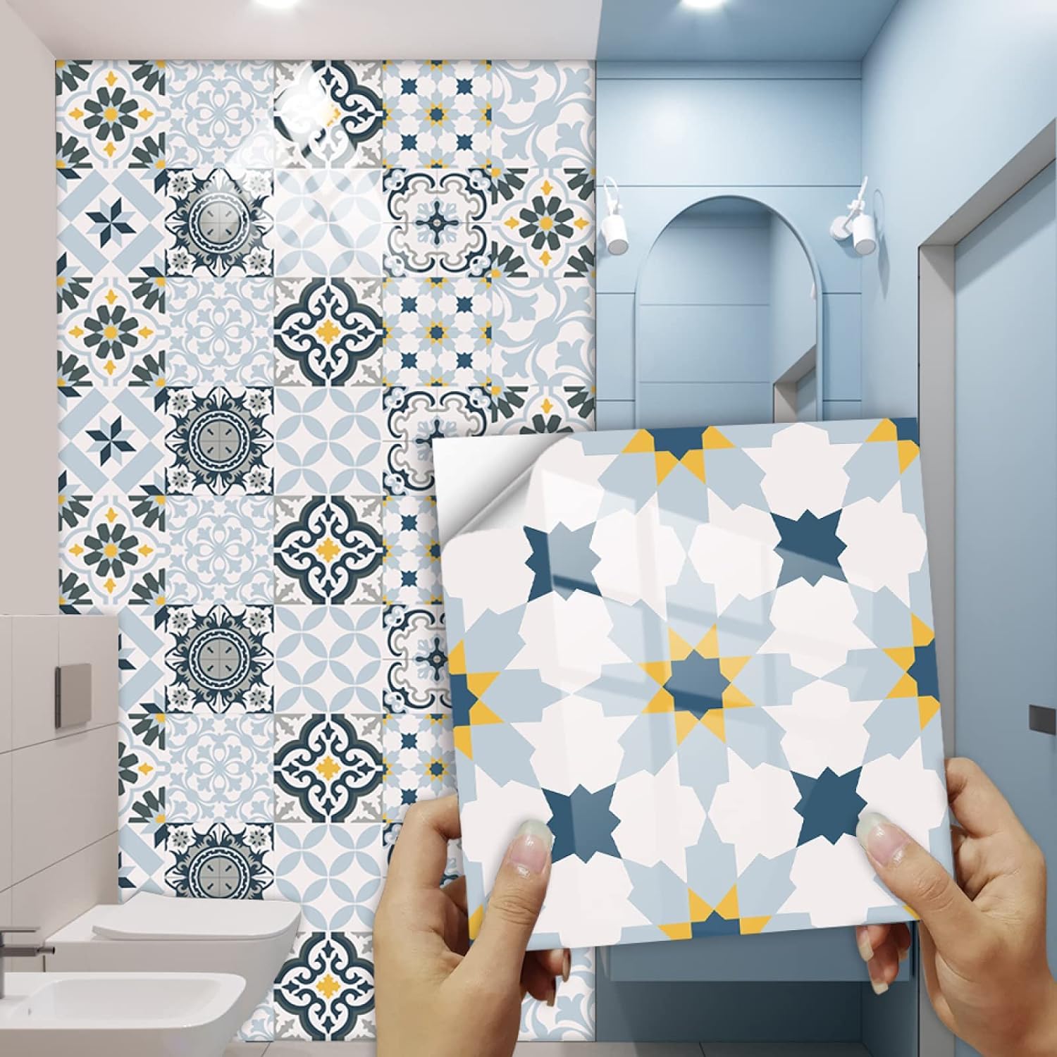 Carreaux muraux auto-adhésifs vinyle résistants à l'huile et imperméables