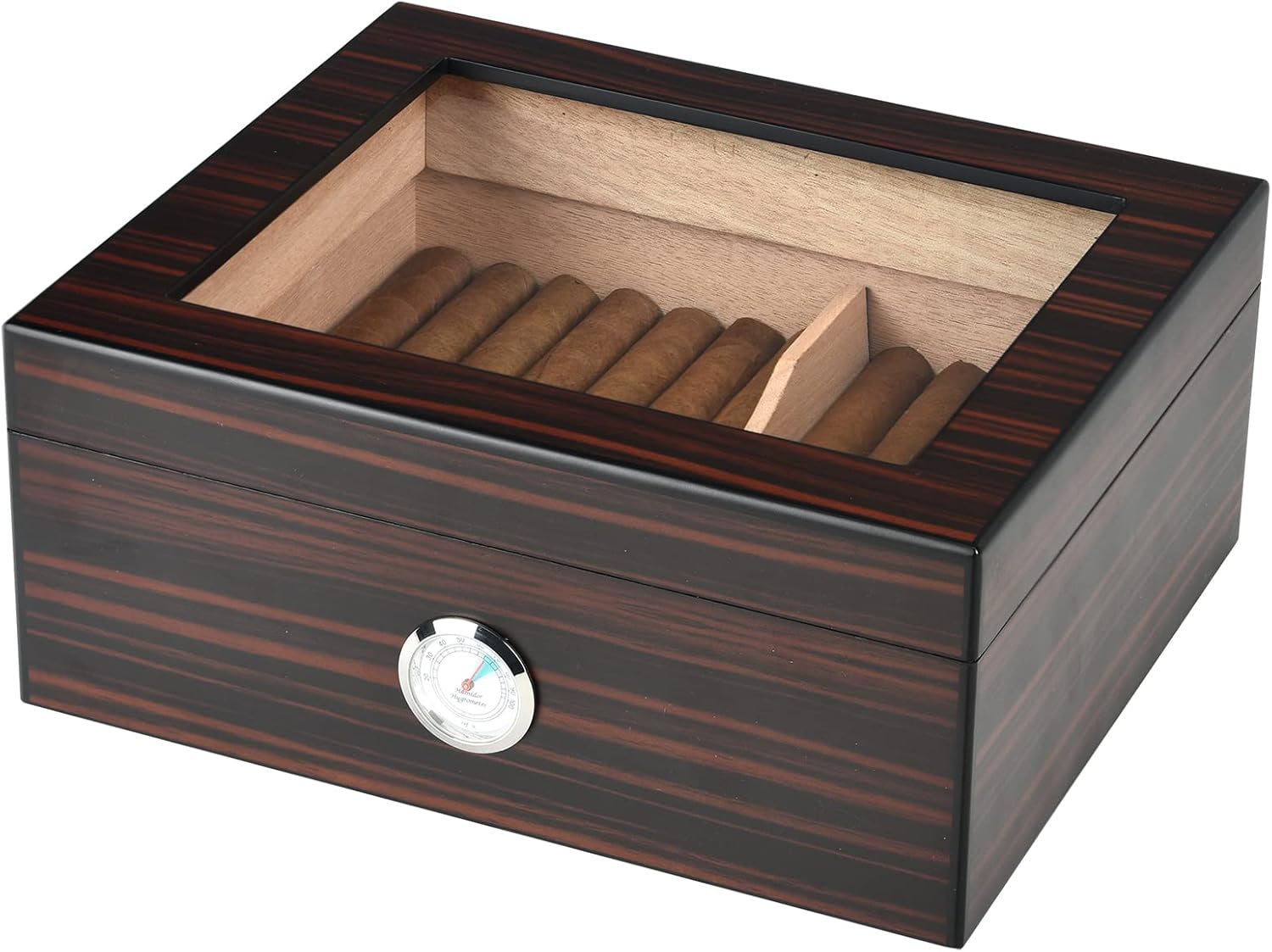 cskeeoon Cigar Humidor, Cigar Box for 3050 Cigars, Glass