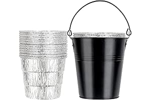 Pellet Smoker Grill Drip Grease Bucket with Disposable Foil Liners