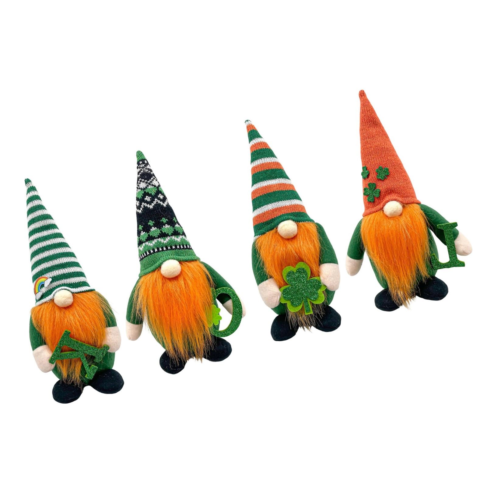 Shntig Shamrocks Design StPatricks Day Gnomes Doll Lovely Dwarf Doll Home Decoration for Irish Day Celebration Stpatricks Home Decoration