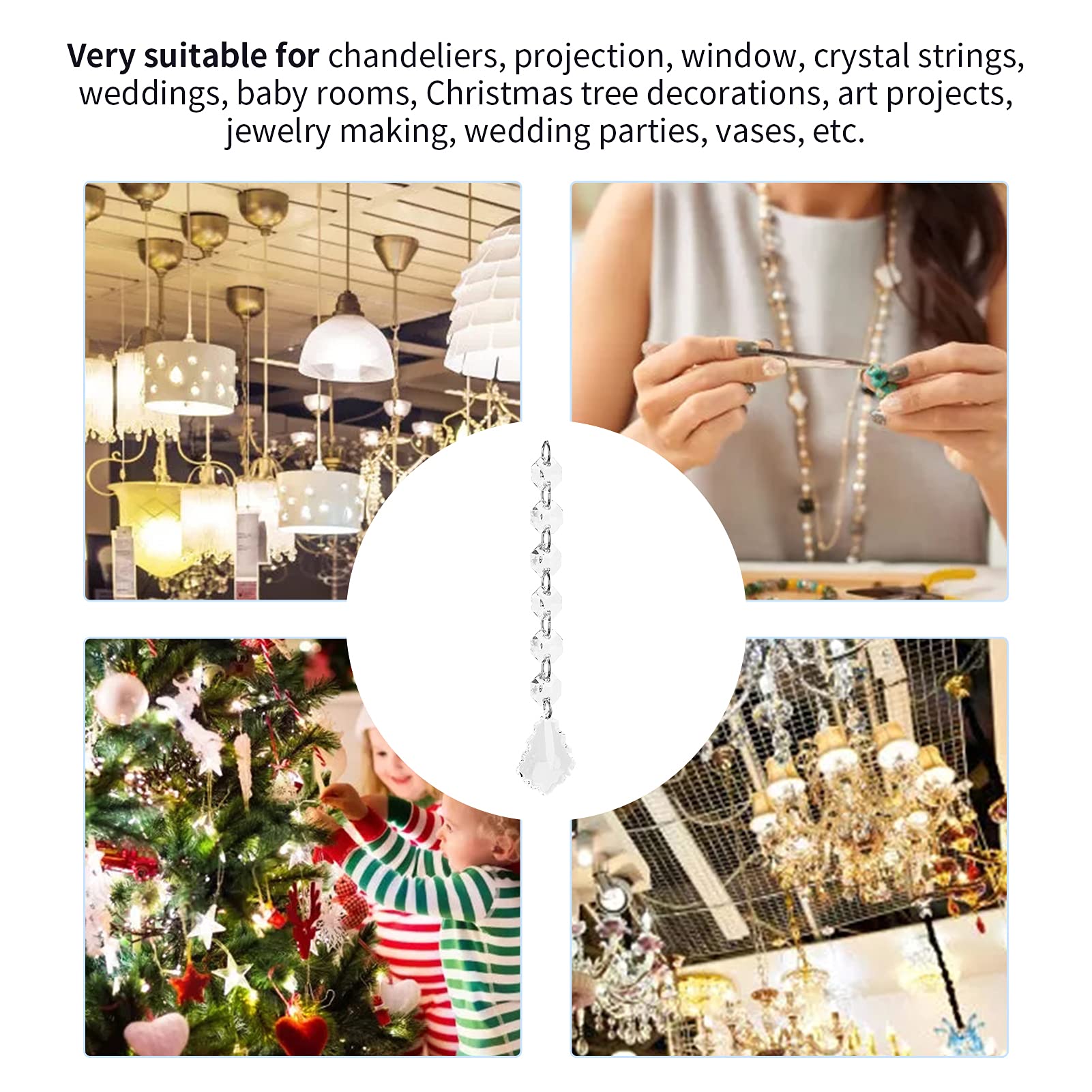 10PCS Crystal Garland Strands - Image 4