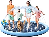 Vista 10 de VISTOP - Alfombrilla antideslizante para niños y perros, juguetes acuáticos de verano para piscinas de aspersión - Alfombrilla divertida para jugar
