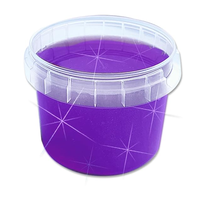 SES Creative 15044 Lila Slime en Vaso de 140 g, Juguete para Jugar con Baba, Fabricado en Europa