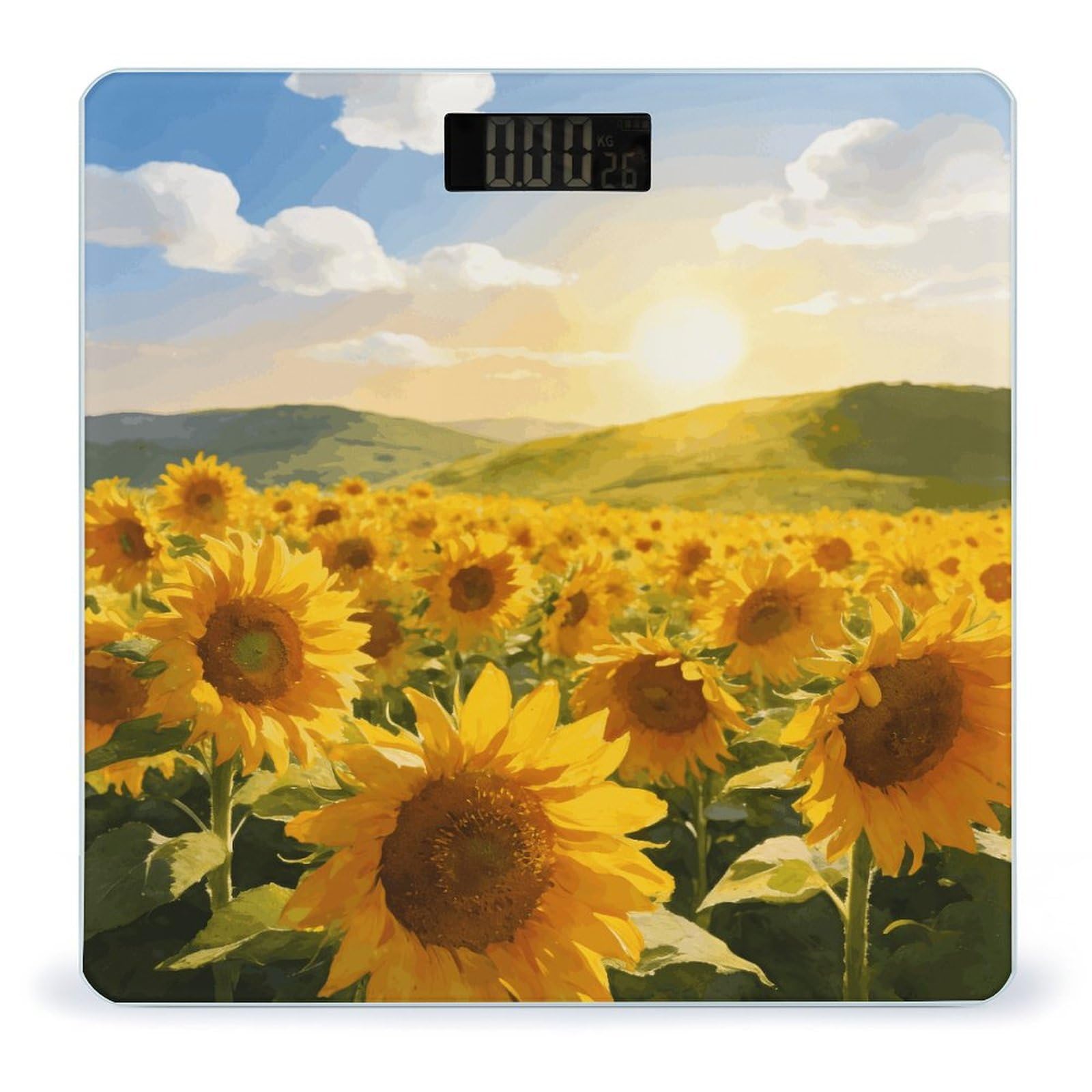 Golden Wilderness - Báscula digital de alta precisión con pantalla LCD grande, báscula de peso duradera para uso doméstico, mide hasta 400 libras/180 kg