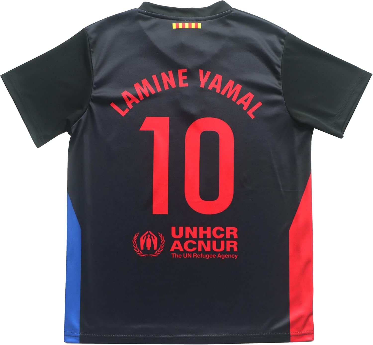 2024/2025 Barca Away #10 Lamine Yamal Football Soccer Kids Jersey Shorts Socks Set Youth Sizes - Image 2
