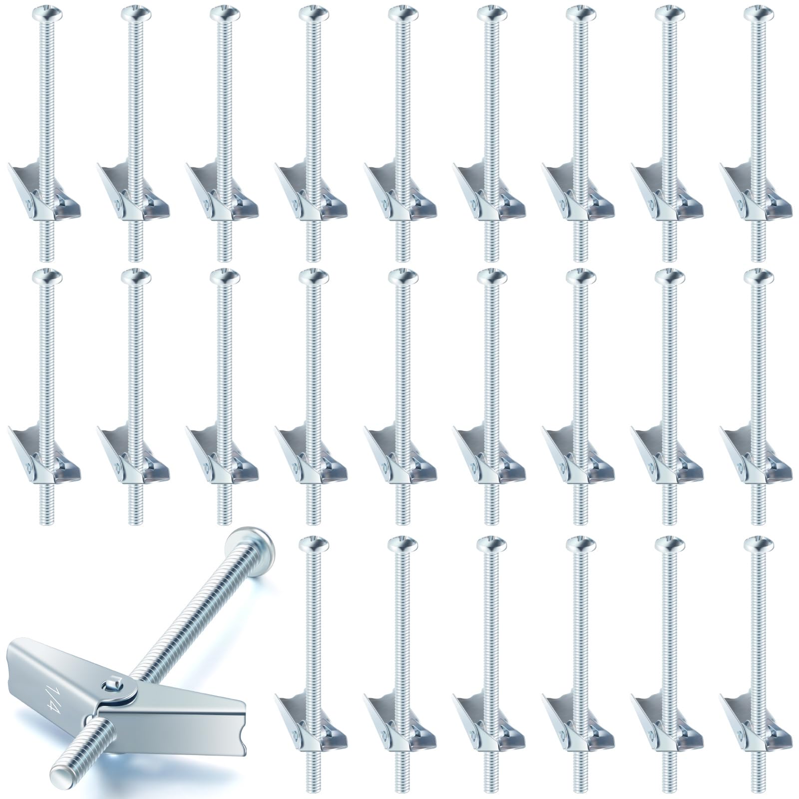 Toggle Anchors - 100 Pack for Drywall -18