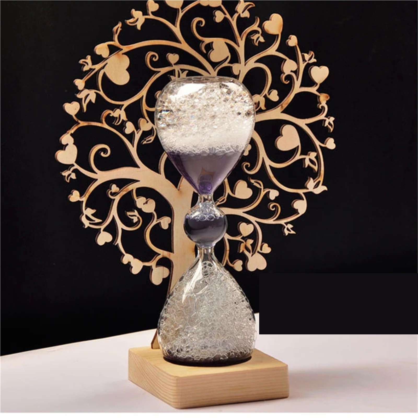 Reloj de Arena 30 Minutos for Cocina, Moderno Reloj Madera, Temporizador té, decoración del hogar, Regalo para Oficina