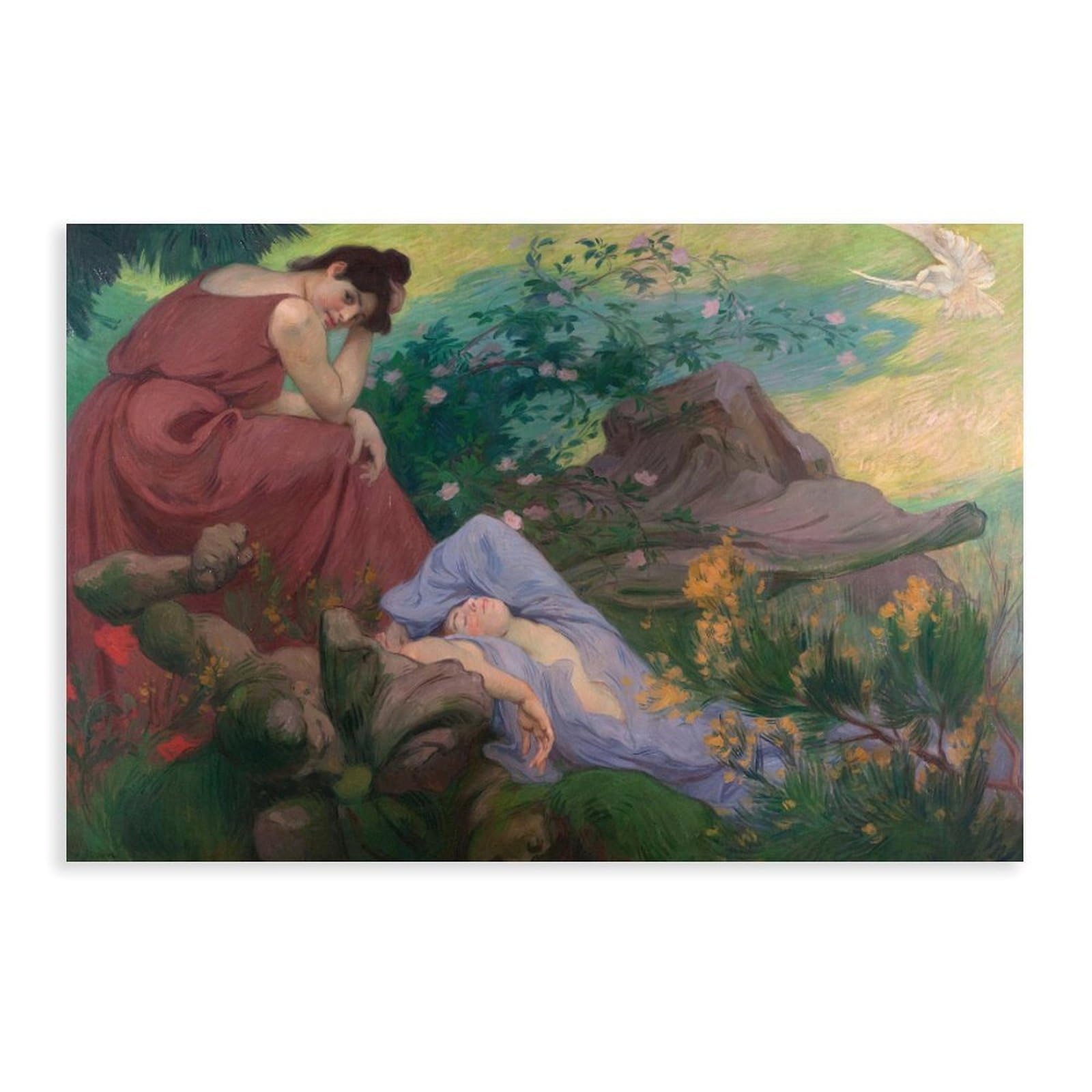 Séjour De Paix Et De Joie; Méditation Canvas Poster for Bedroom Decor Gift