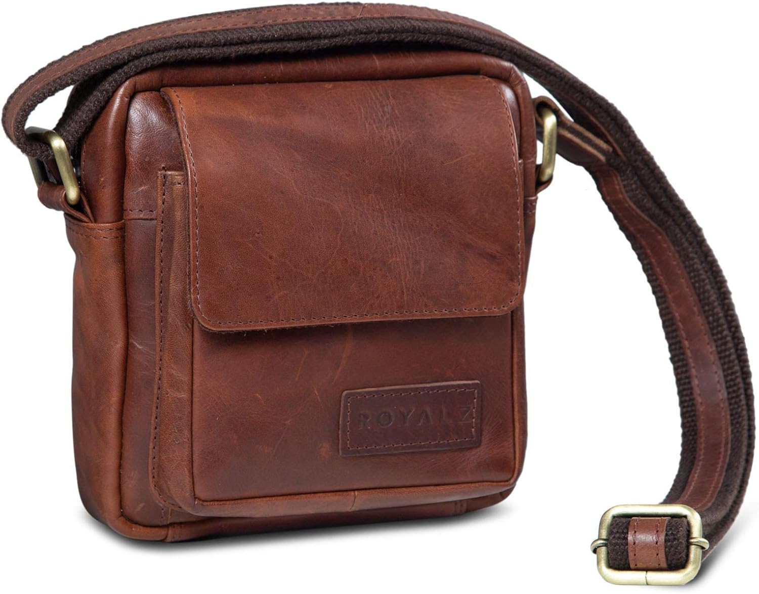 Borsa A Tracolla Uomo In Tela - Messenger Per Laptop 12.9" Multifunzione - Foto 2