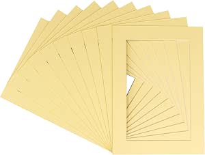 Amazon.com: 4x6 Mat for 5x7 Frame - Precut Mat Board Acid-Free Soft ...