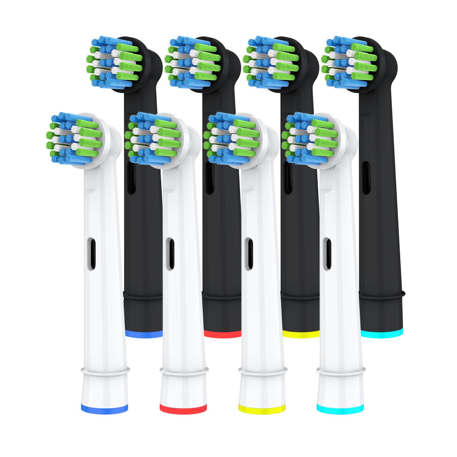 Replacement Brush Heads Compatible with OralB Braun- Pack of 8 Professional Electric Toothbrush Heads- Precision Refills for Oral-b