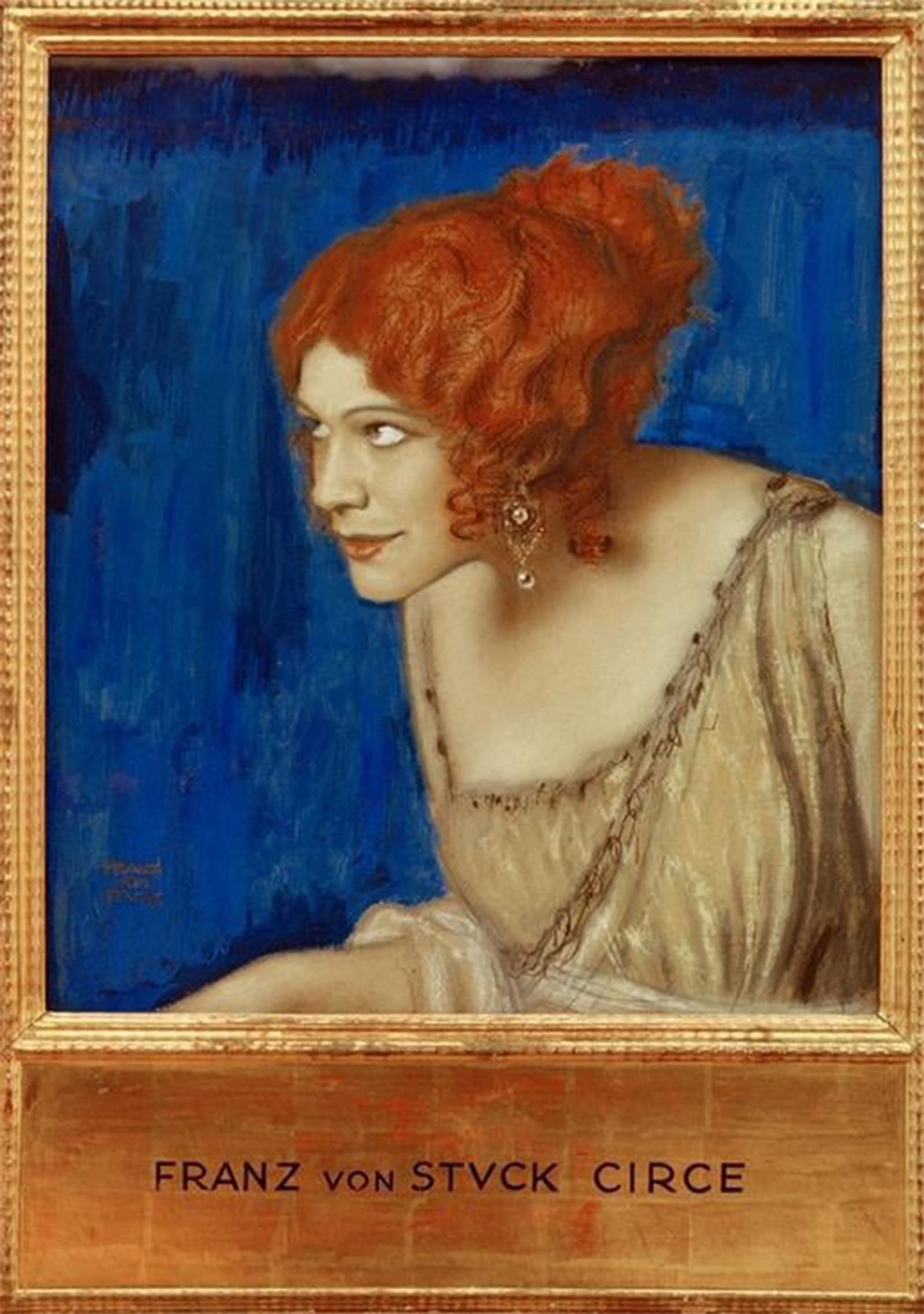 POSTERIIk Vintage Art Print Images Pictures Print Tilla Durieux als Circe F.v. Stuck by Franz von Stuck Modern Colour Posters for Office Home Decor 60x90cm
